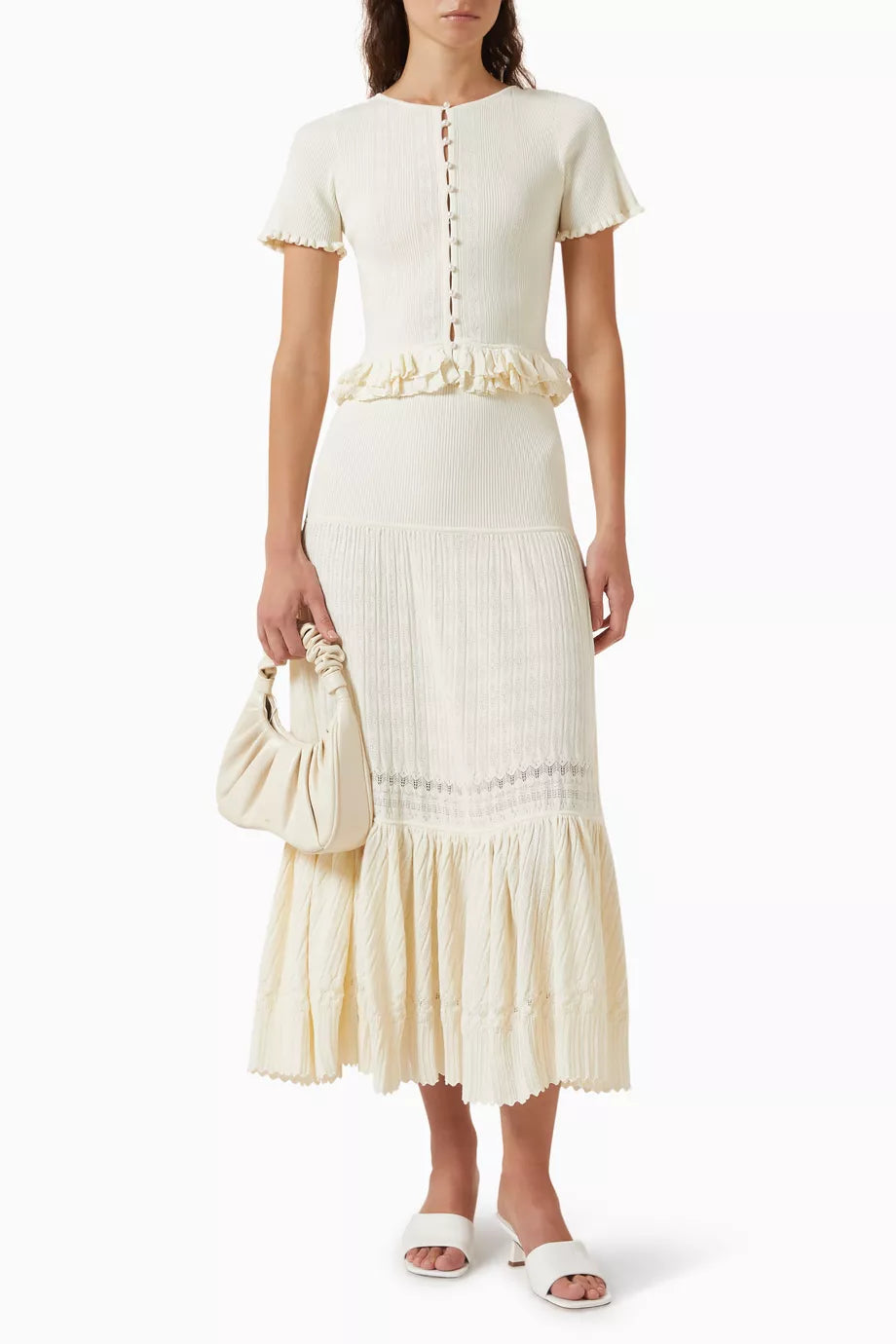 Sandro Arianna Ruffle Cardigan