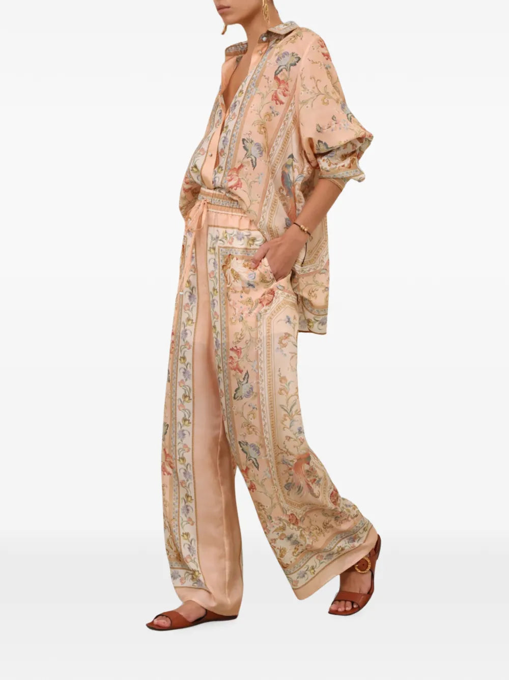 Zimmermann Roselight Relaxed Shirt & Pant Set