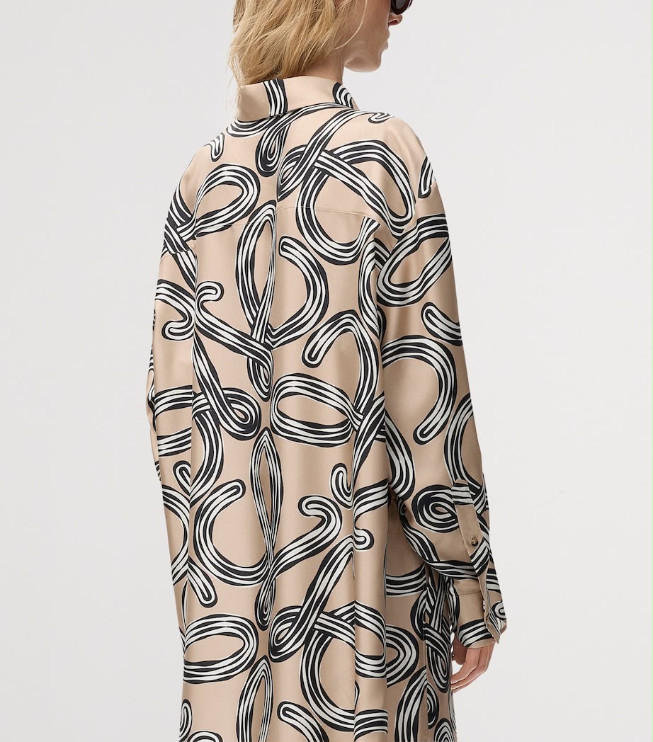 Loewe x Paula's Ibiza Anagram-Print Silk Twill Set