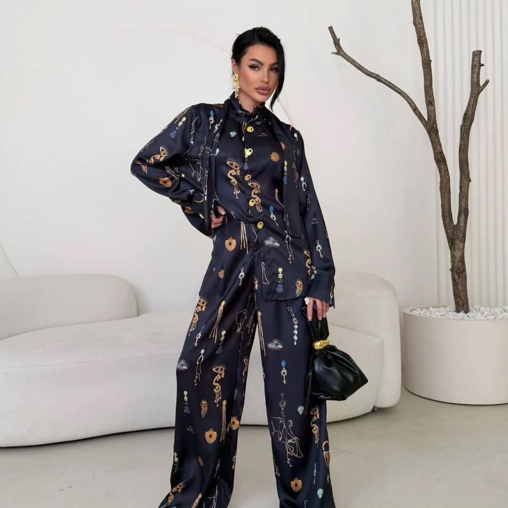 Schiaparelli Satin Co-Ord Set