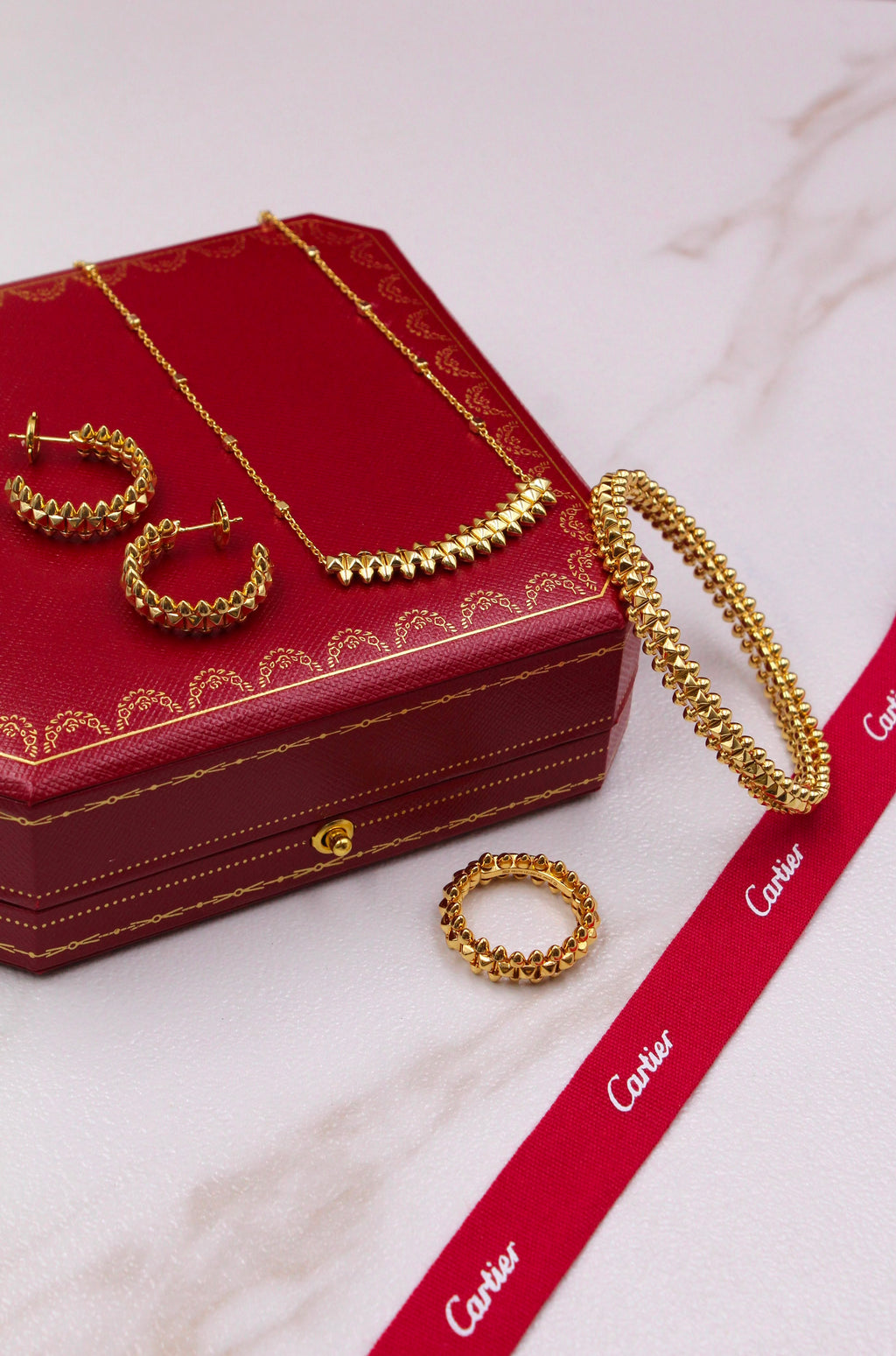 Cartier Clash de Cartier Necklace, earings, Bangle & Ring Full Set