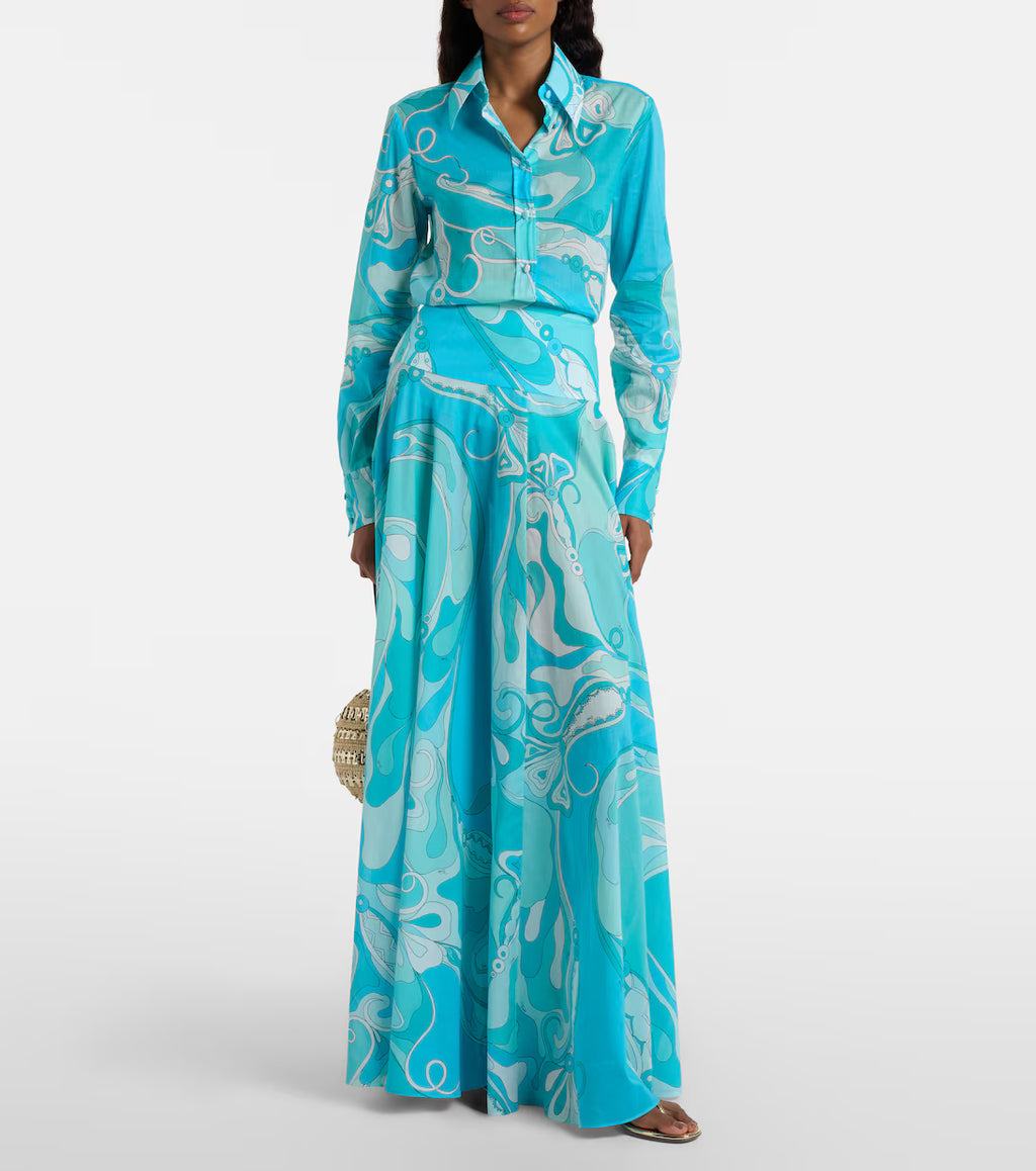 Pucci Orchidee-Print Two-Piece Set