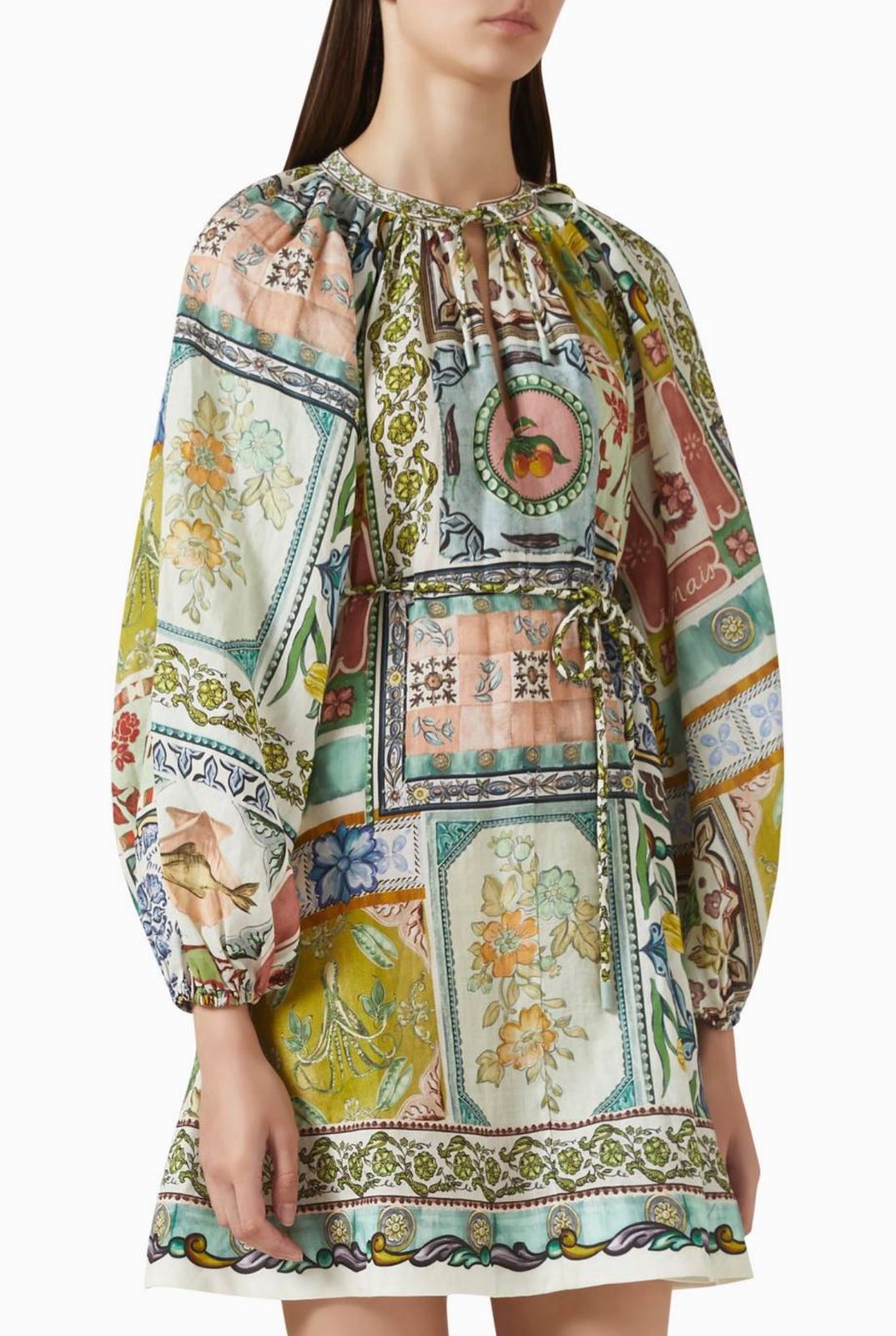 ALEMAIS Tommasina Printed Mini Dress