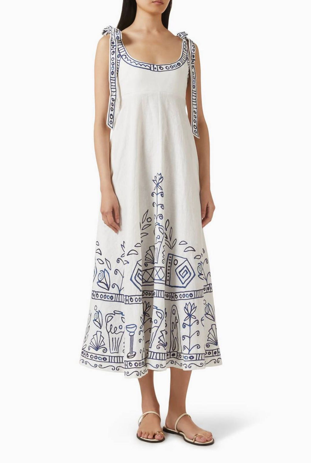 Buy ALEMAIS Neutral Leela Ballet Sundress