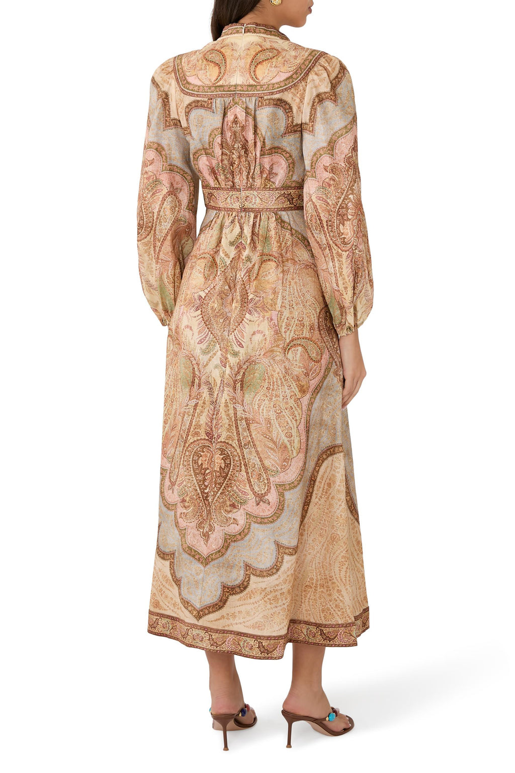 ZIMMERMANN Wanderlust Plunge Midi Dress