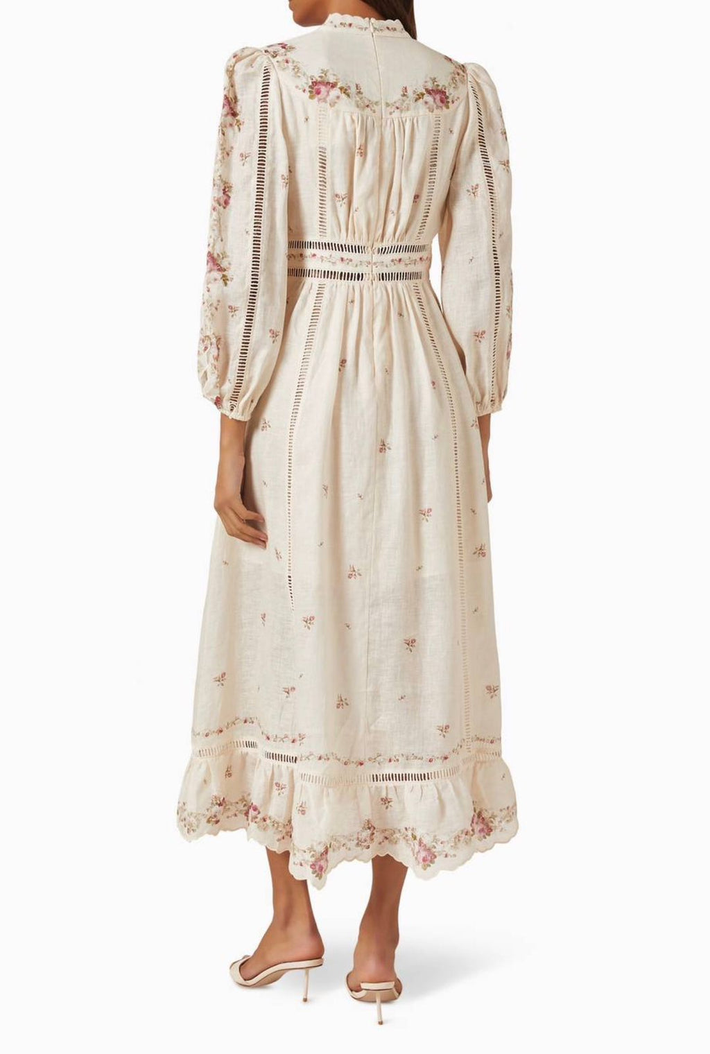 Zimmermann Multi Linen Patience Midi Dress