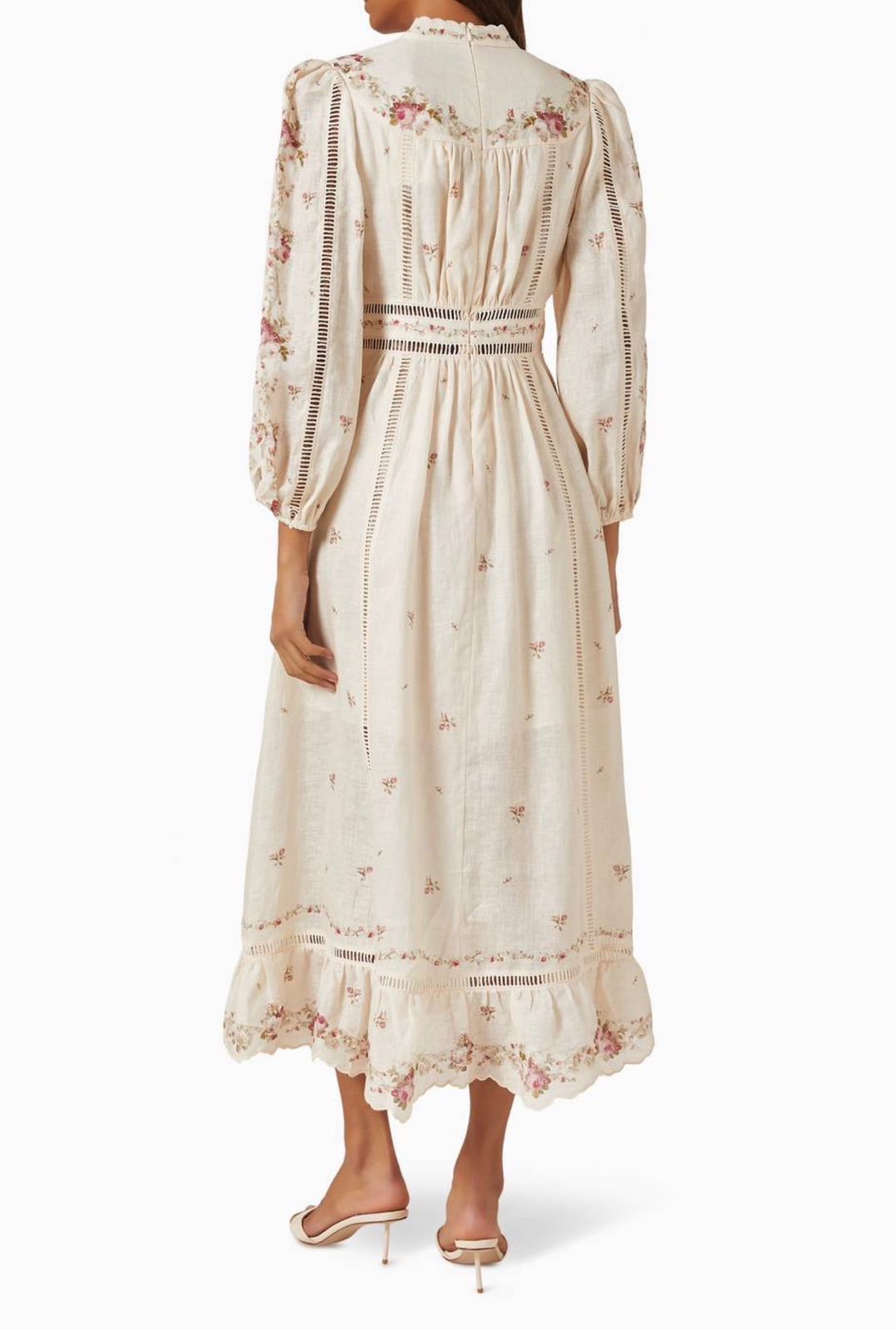 Zimmermann Multi Linen Patience Midi Dress