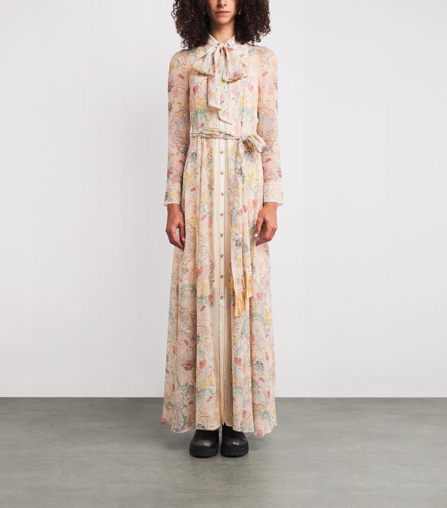 Zimmermann Multi Floral Rebellion Maxi Shirt Dress