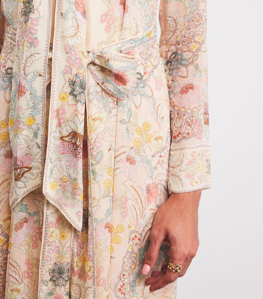 Zimmermann Multi Floral Rebellion Maxi Shirt Dress