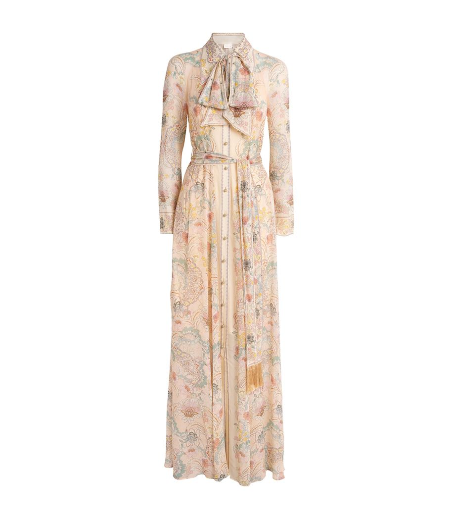 Zimmermann Multi Floral Rebellion Maxi Shirt Dress