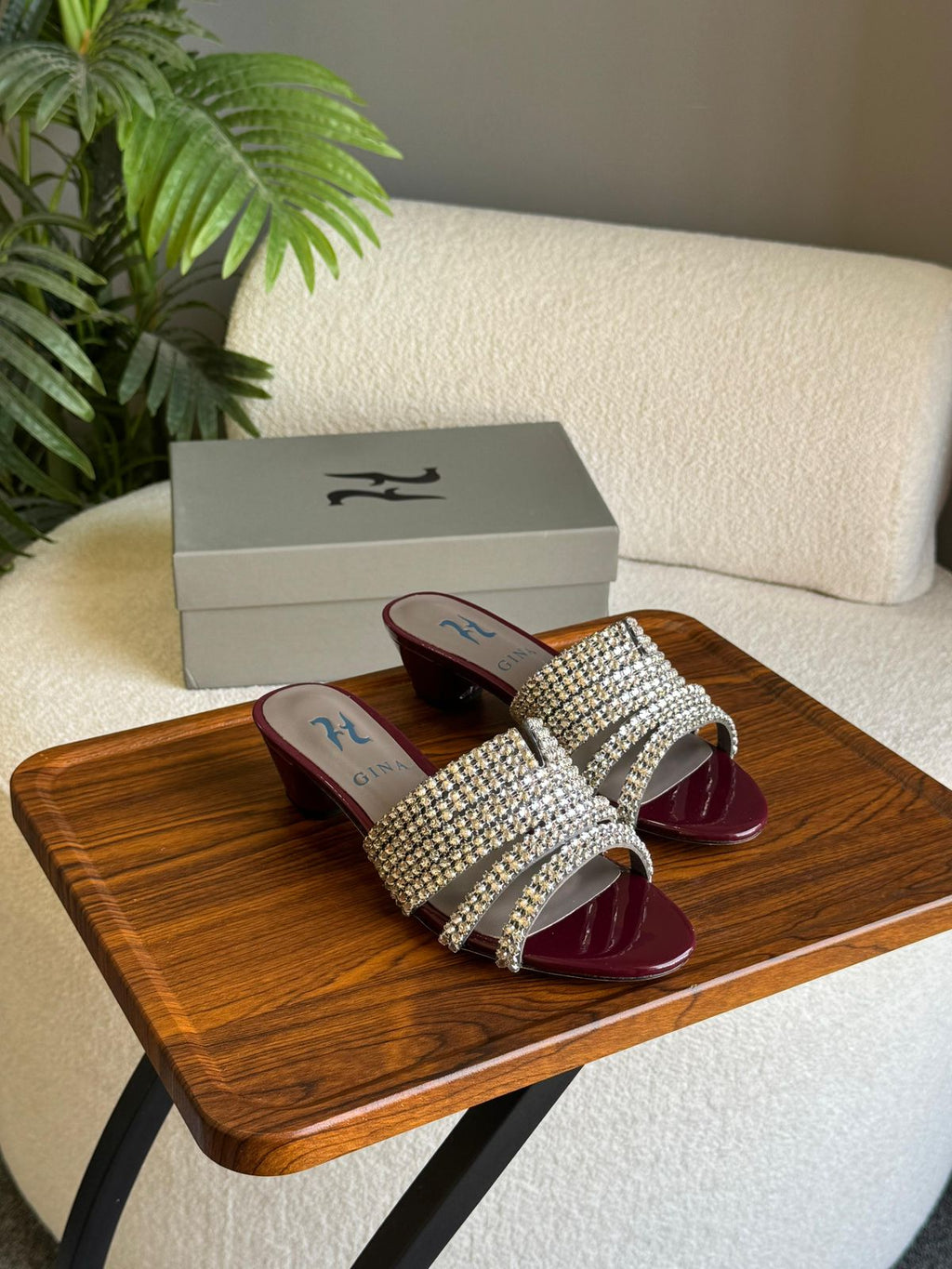 GINA Deitrich crystal Sandals