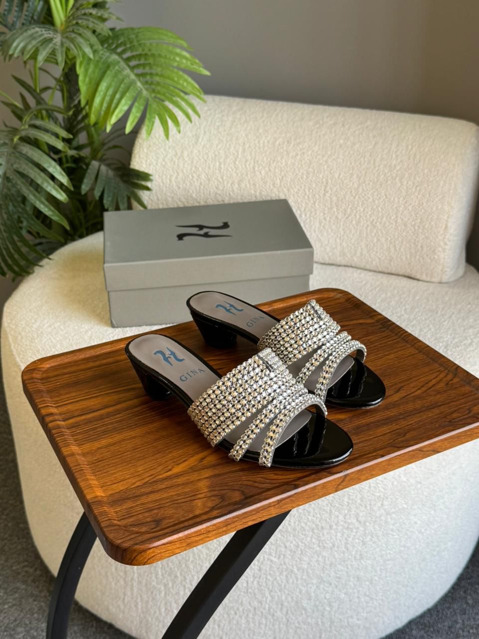 GINA Deitrich crystal Sandals