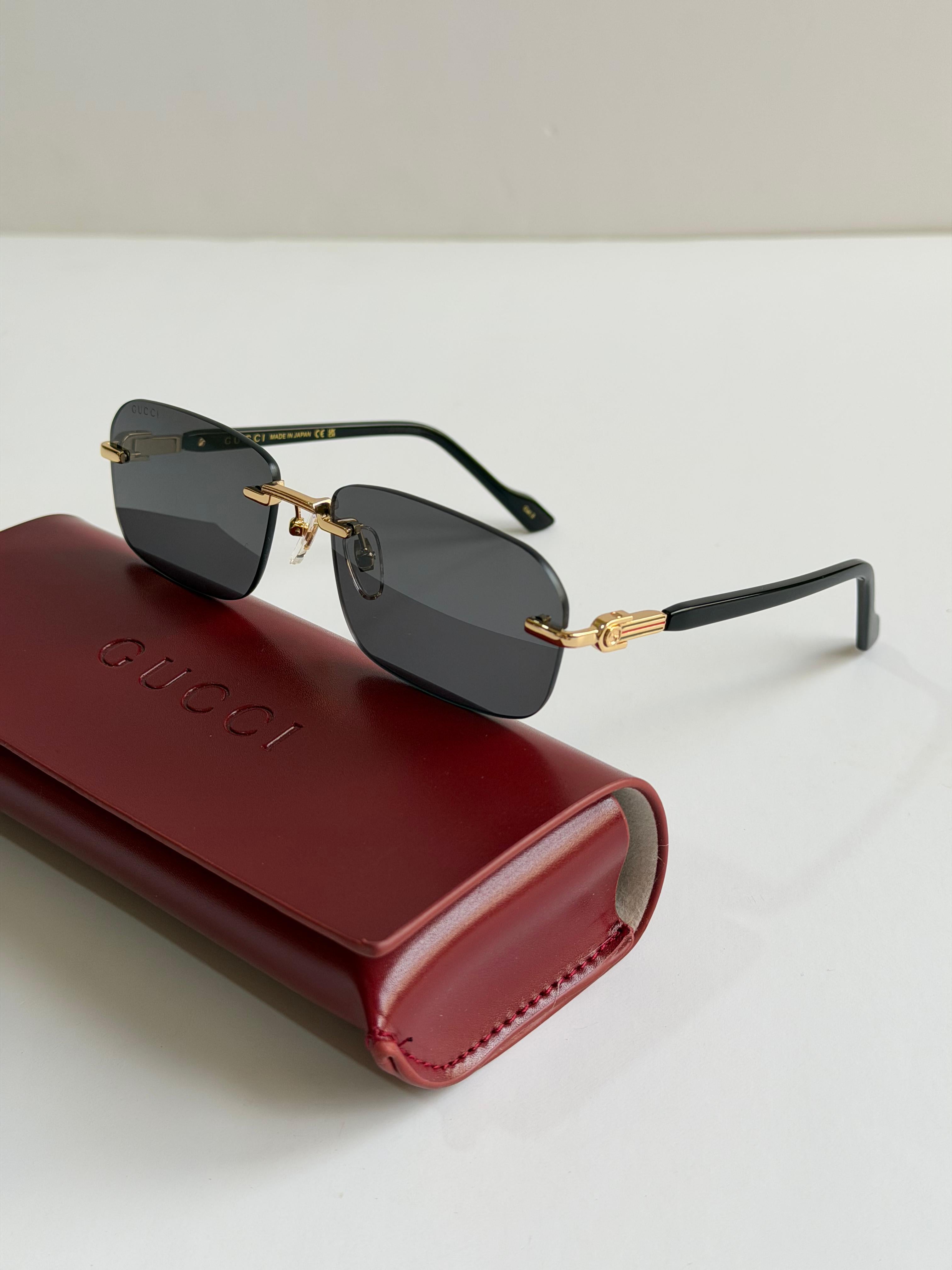 Gucci rectangle-frame  Sunglasses