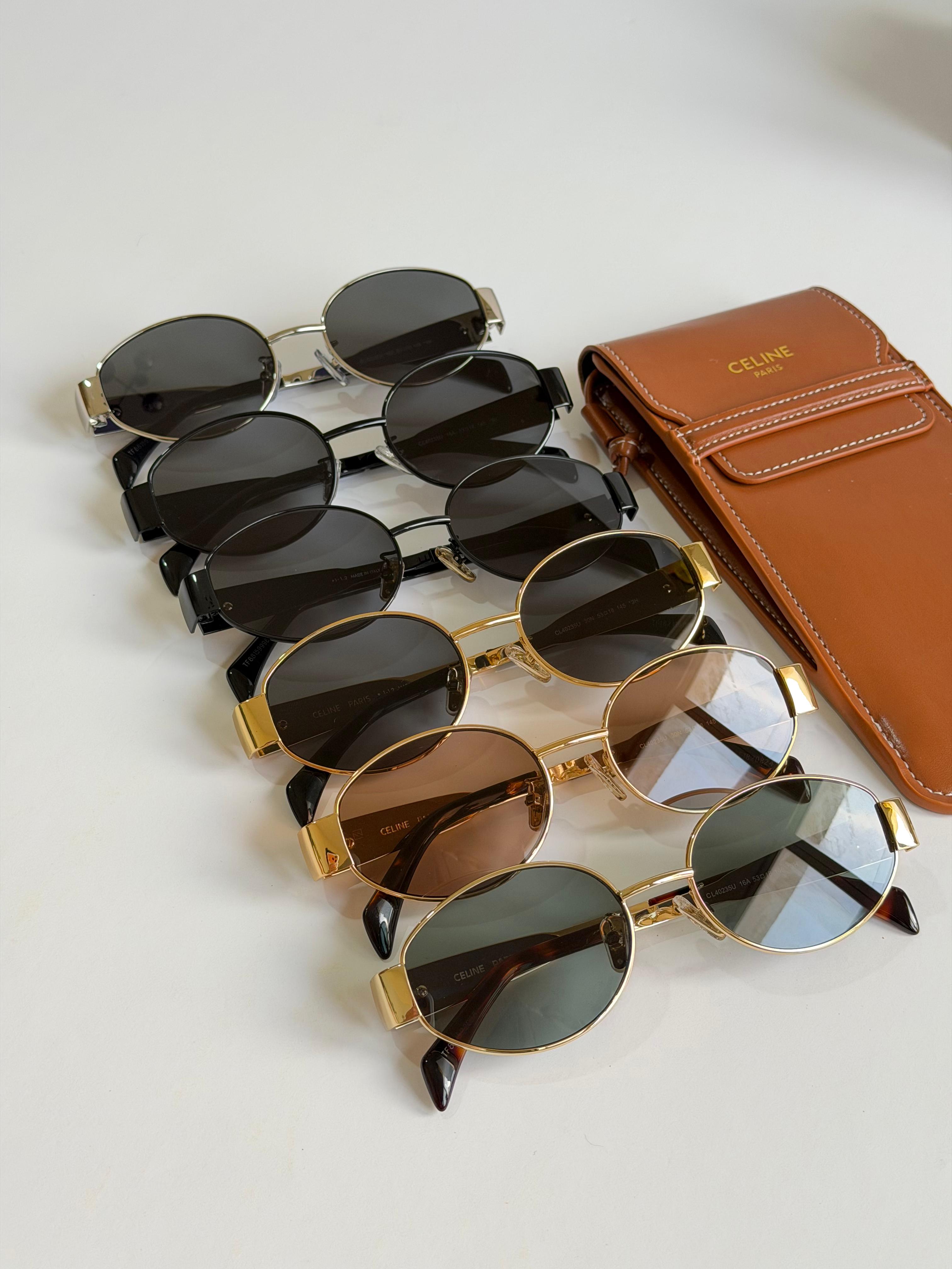 Celine Triomphe Oval Sunglasses