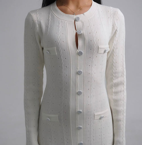 Buy SANDRO Neutral Sabah Midi Dress