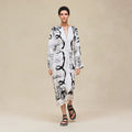 Hermès "Ferronnerie Remix" caftan Blanc Nacre