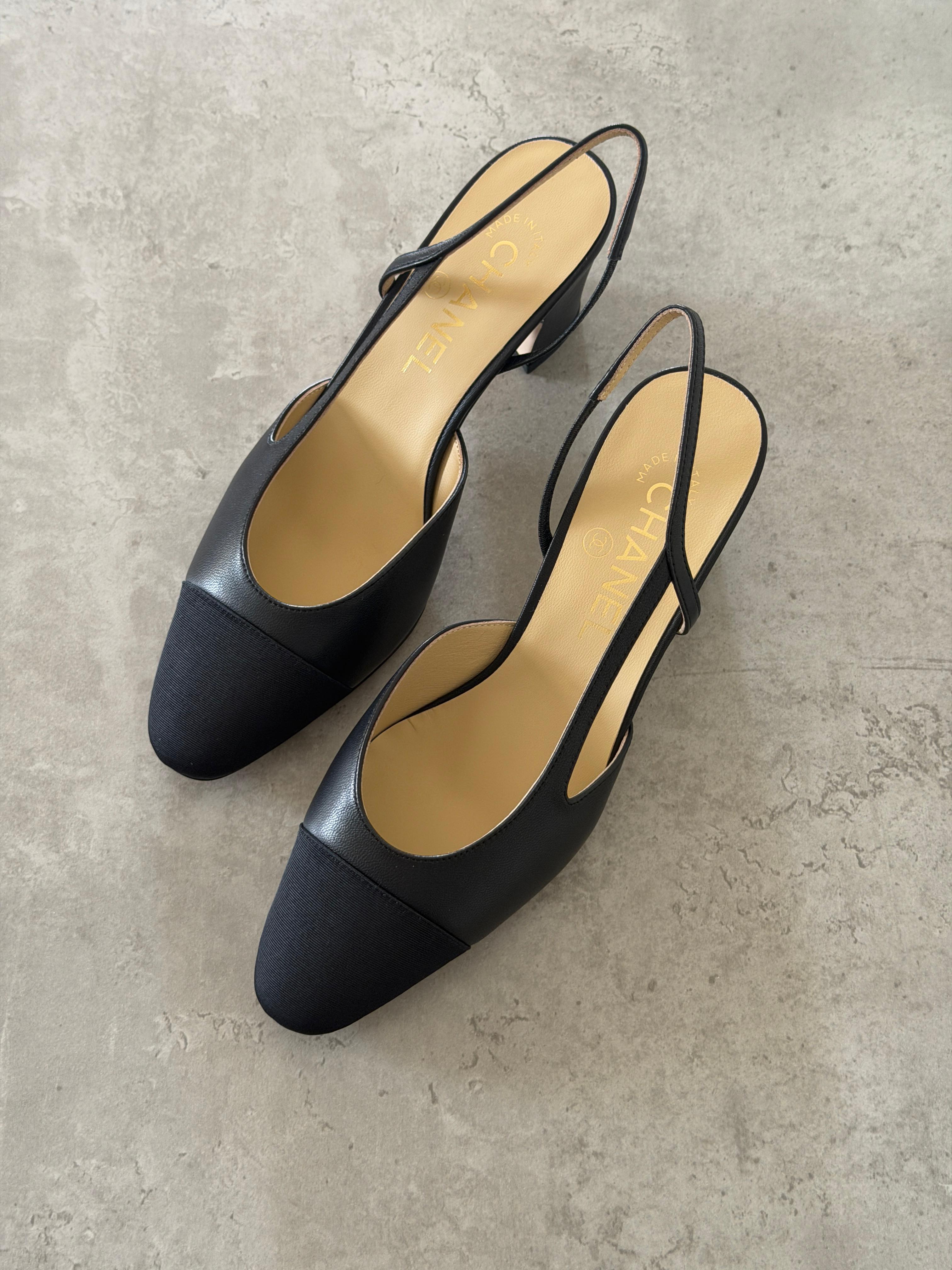 Chanel Heeled Slingbacks