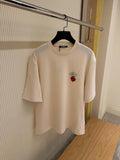 Jacquemus logo-tape strawberry-patch T-shirt