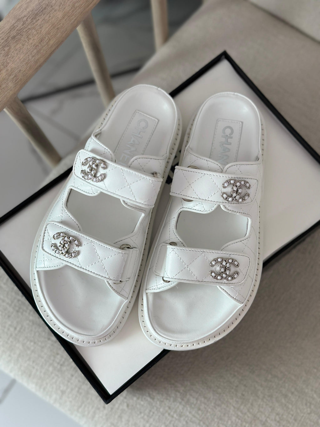Chanel Lambskin sandals