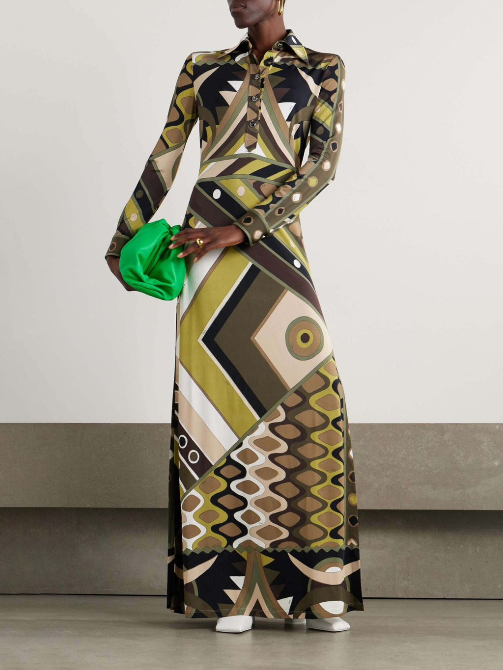 Pucci Multicolour Vivara Printed Kaftan in Silk