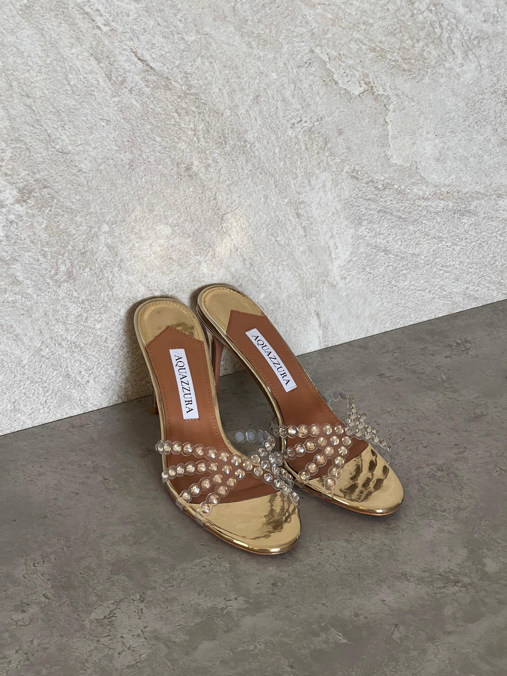 Aquazzura Embellished Tequila Mules 75