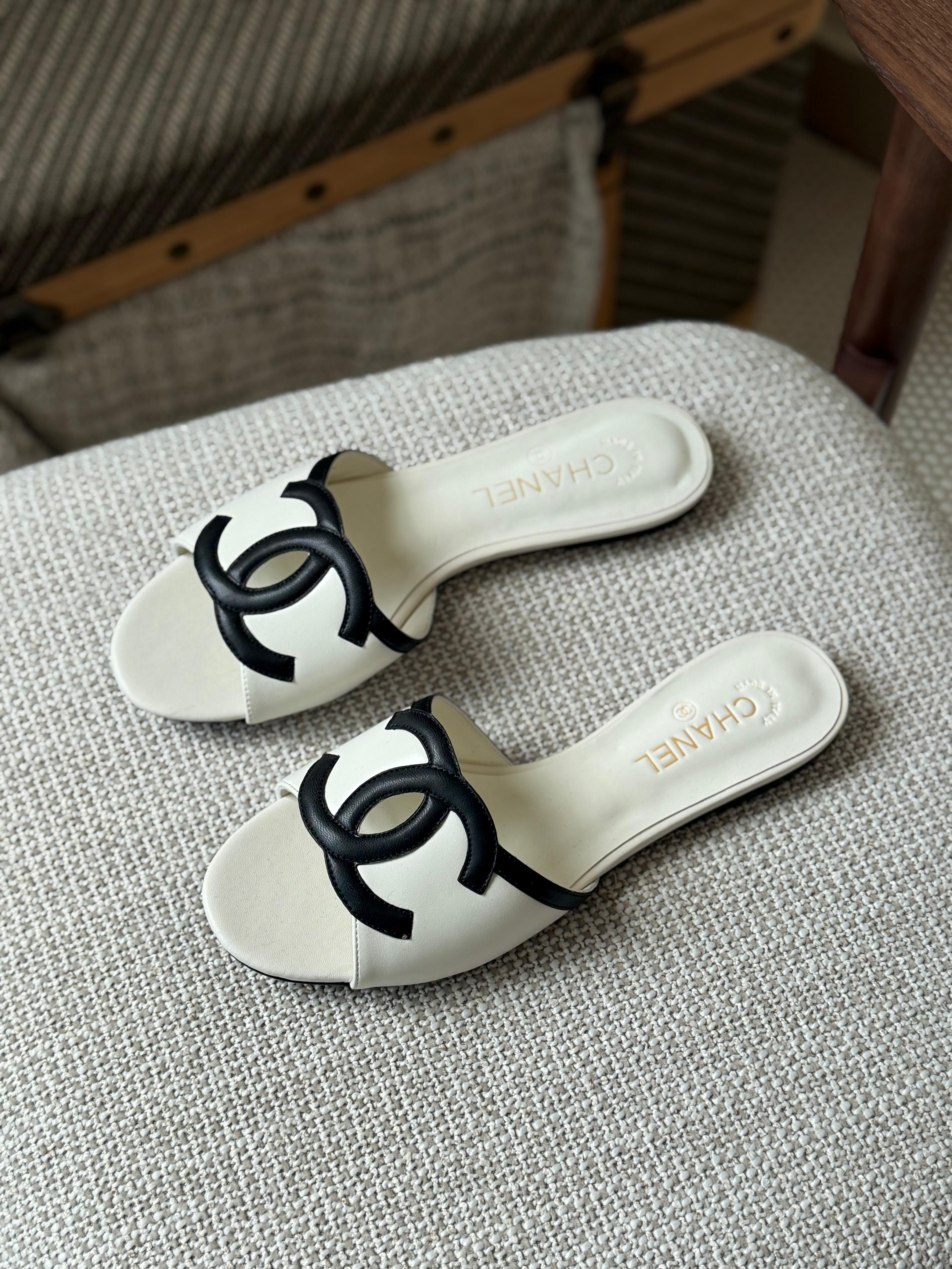 Chanel Lambskin Sandals
