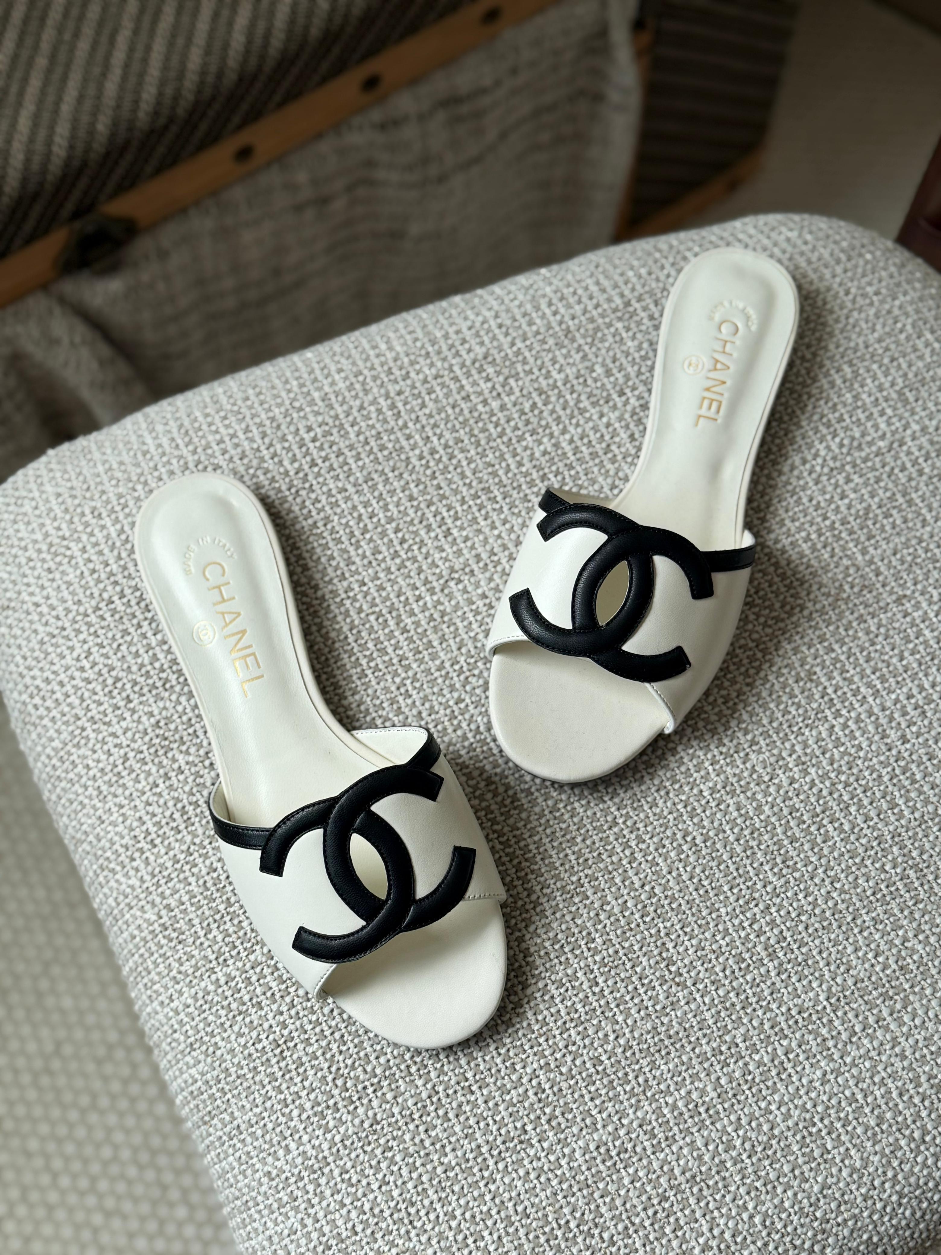 Chanel Lambskin Sandals