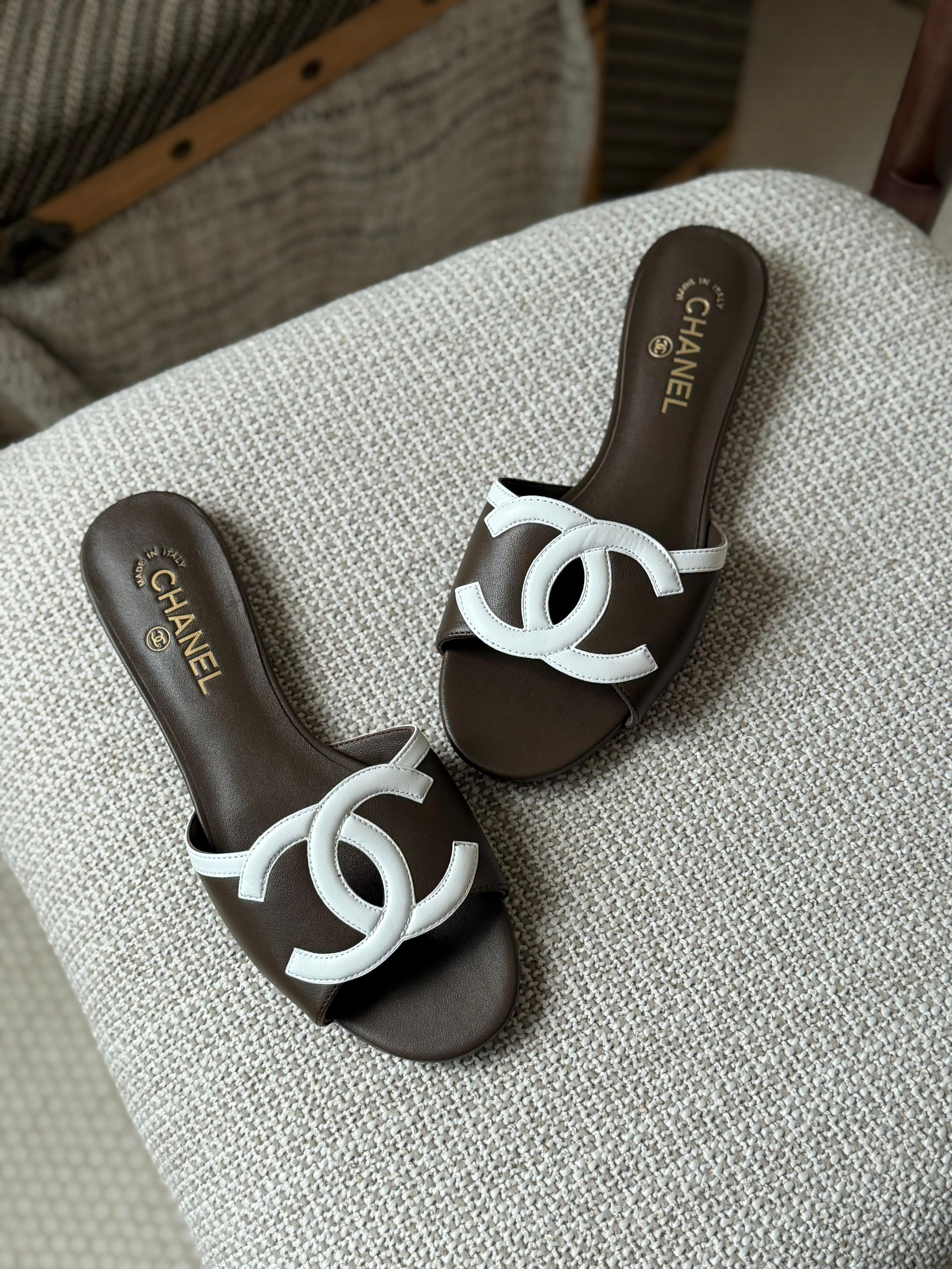Chanel Lambskin Sandals