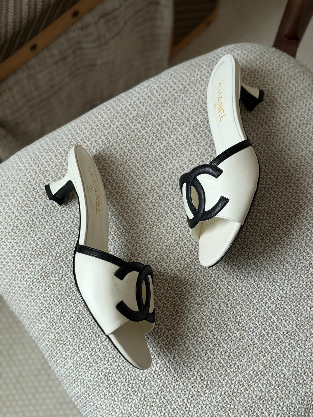 Chanel Lambskin Sandals