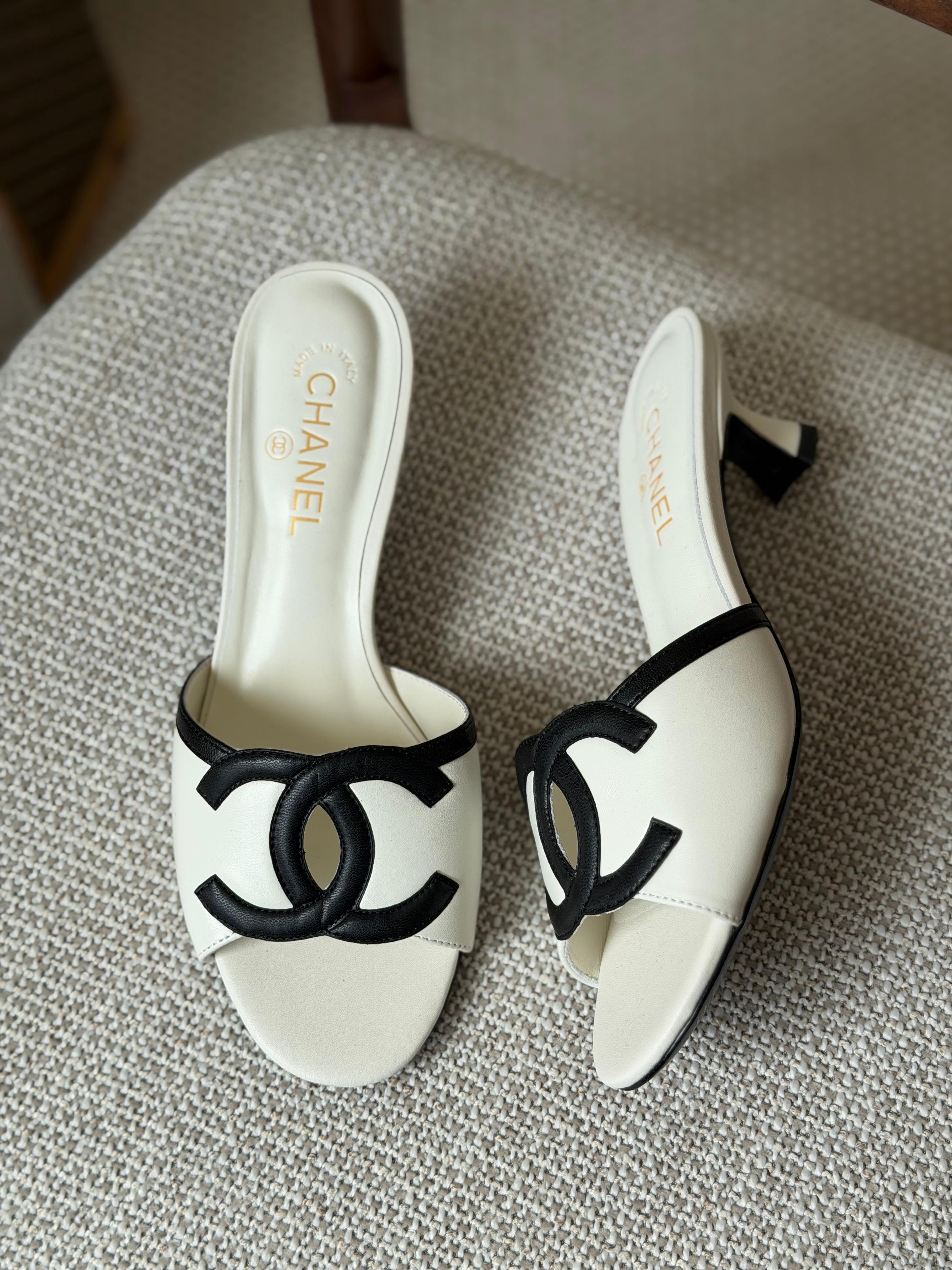 Chanel Lambskin Sandals