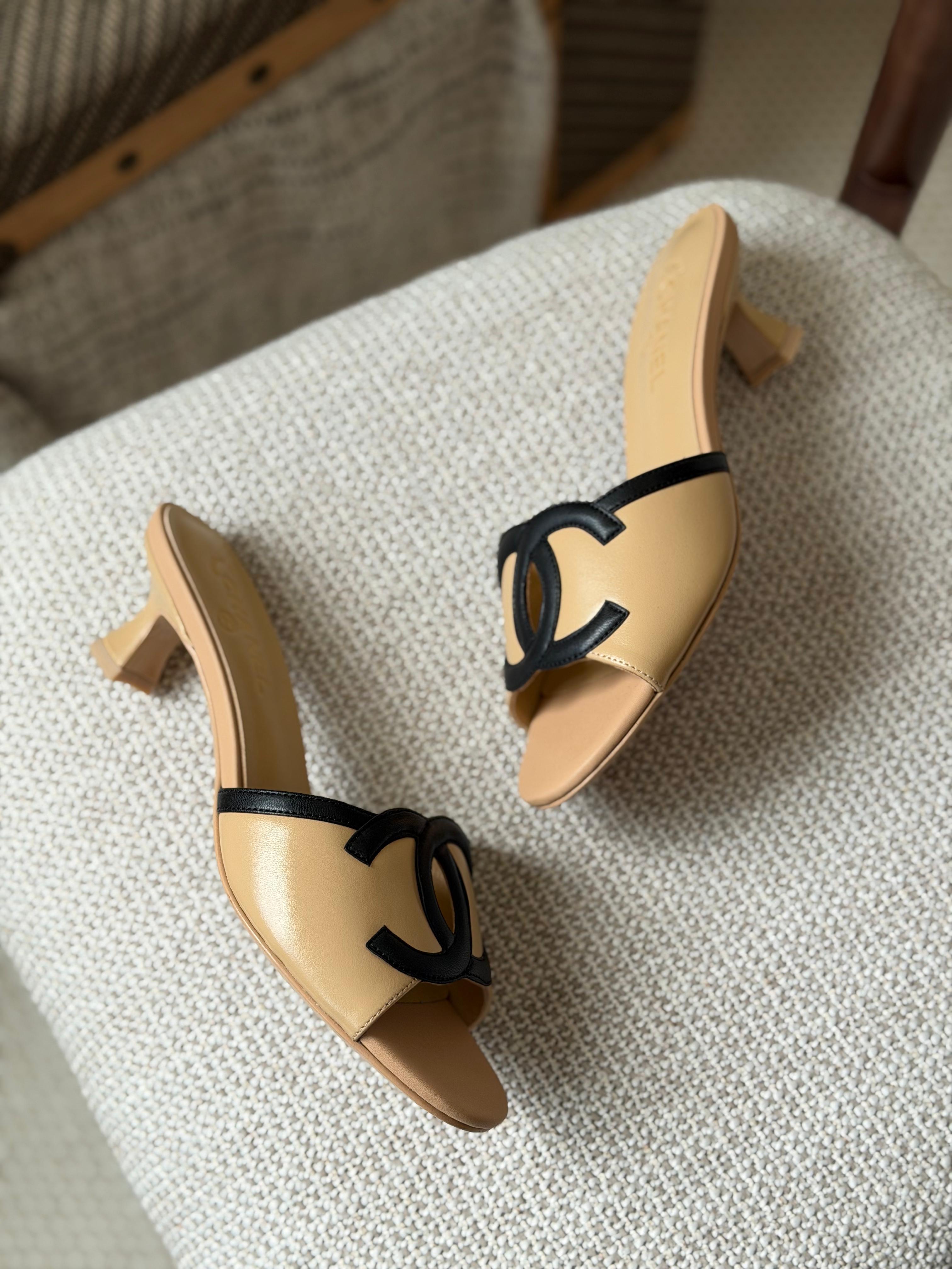 Chanel Lambskin Sandals