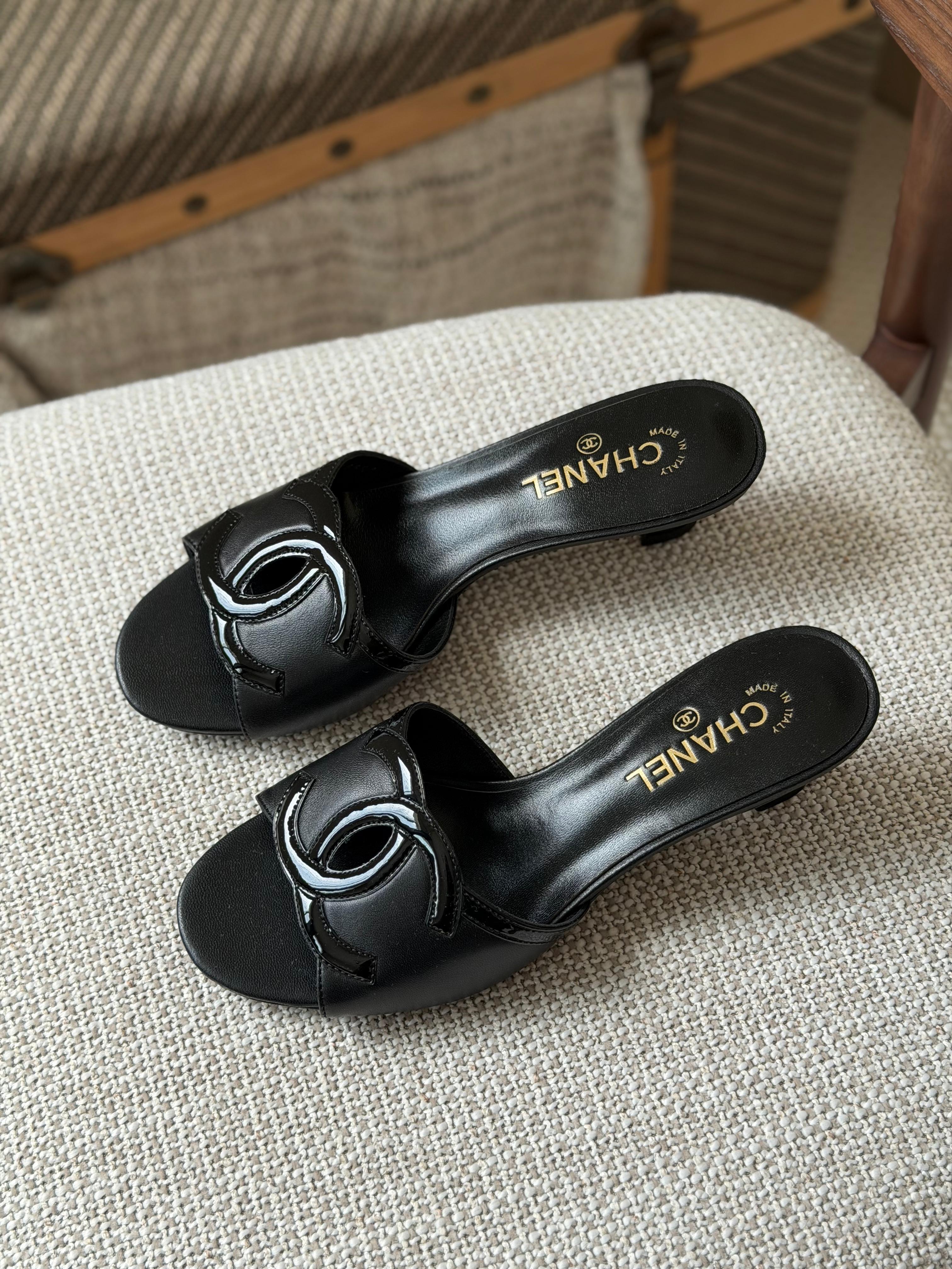 Chanel Lambskin Sandals