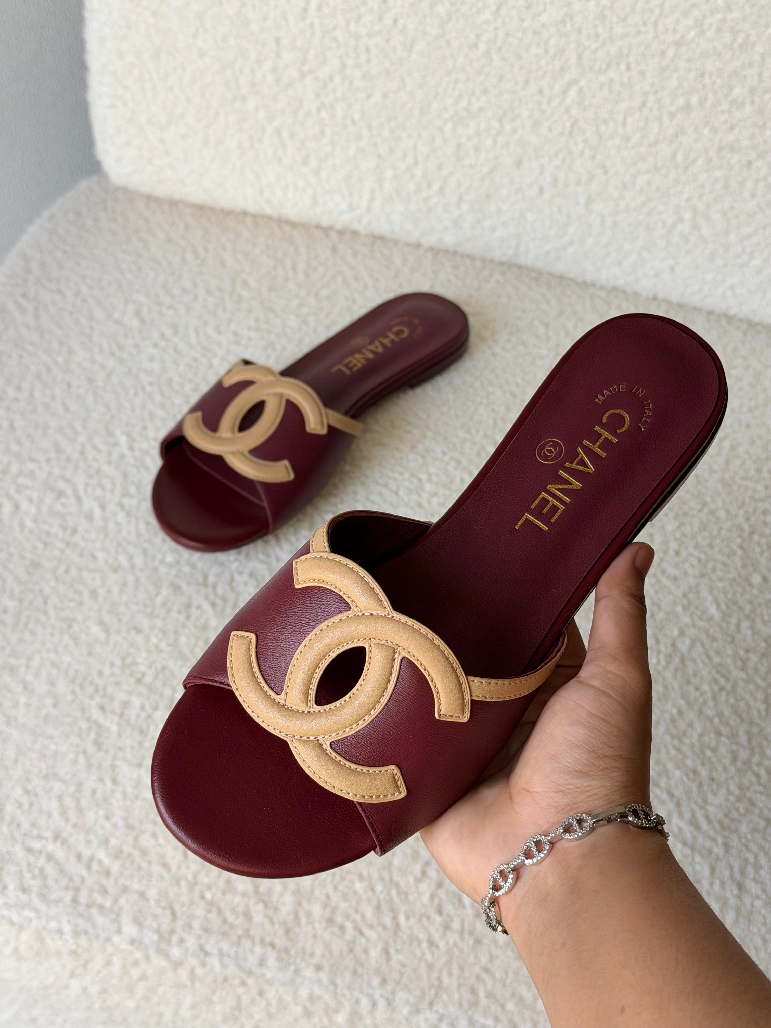 Chanel Lambskin Sandals