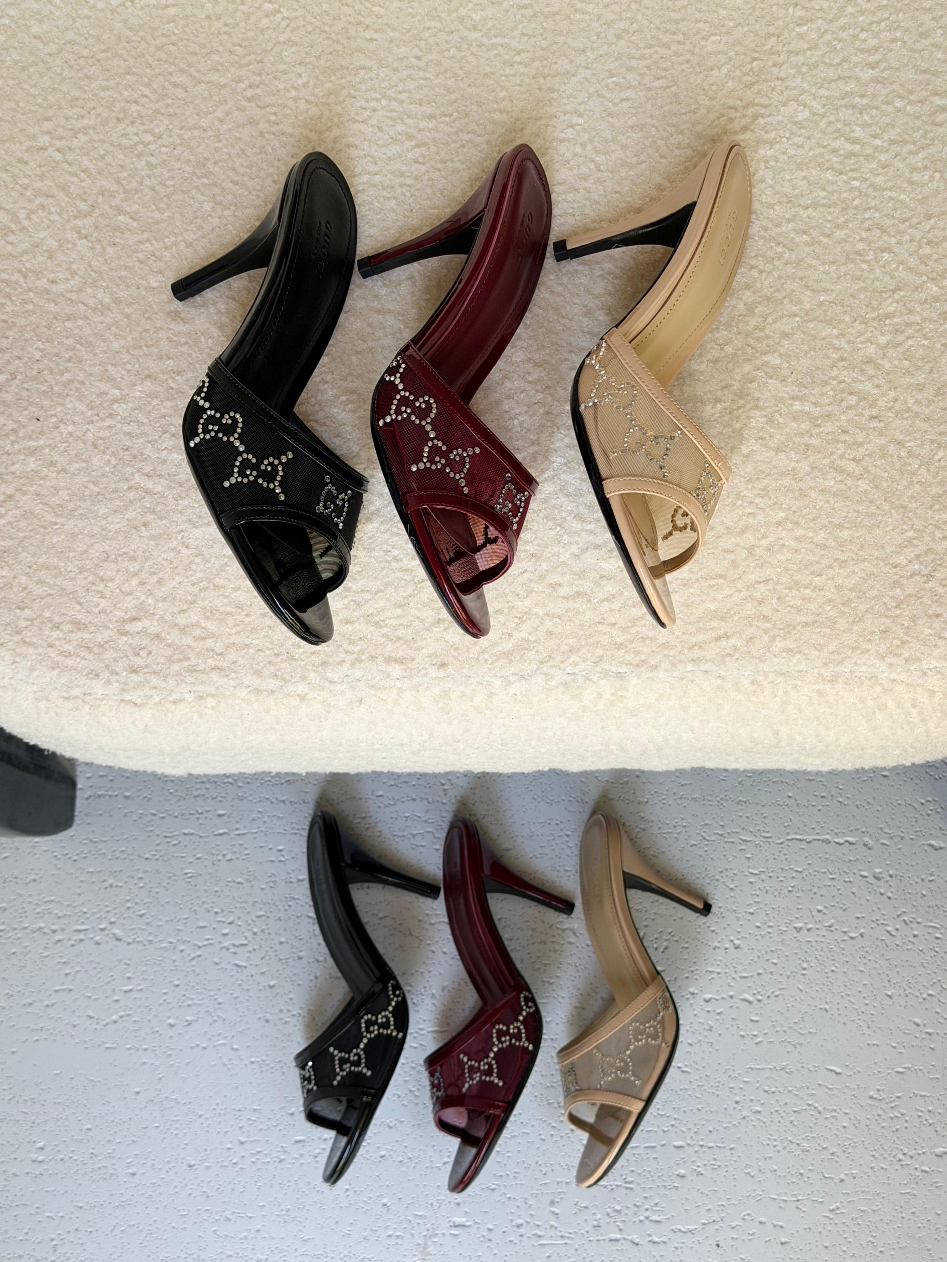 Gucci GG crystal sandals
