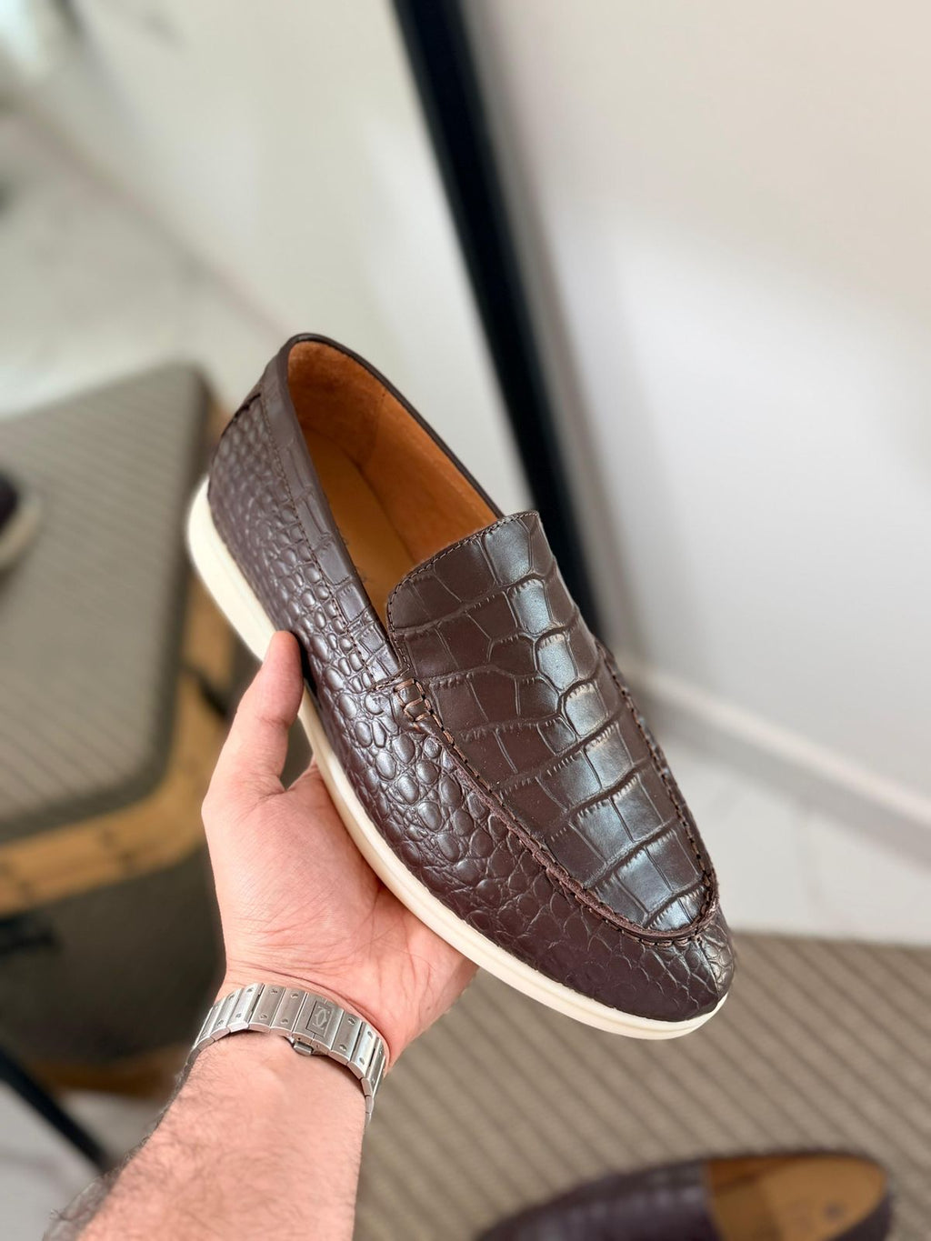 Loro Piana Crocodile Loafer