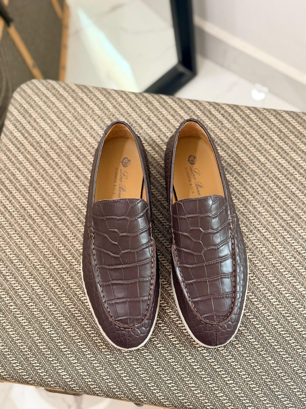 Loro Piana Crocodile Loafer
