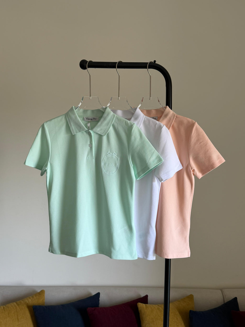 Dior Médaillon Embroidered Polo Shirt