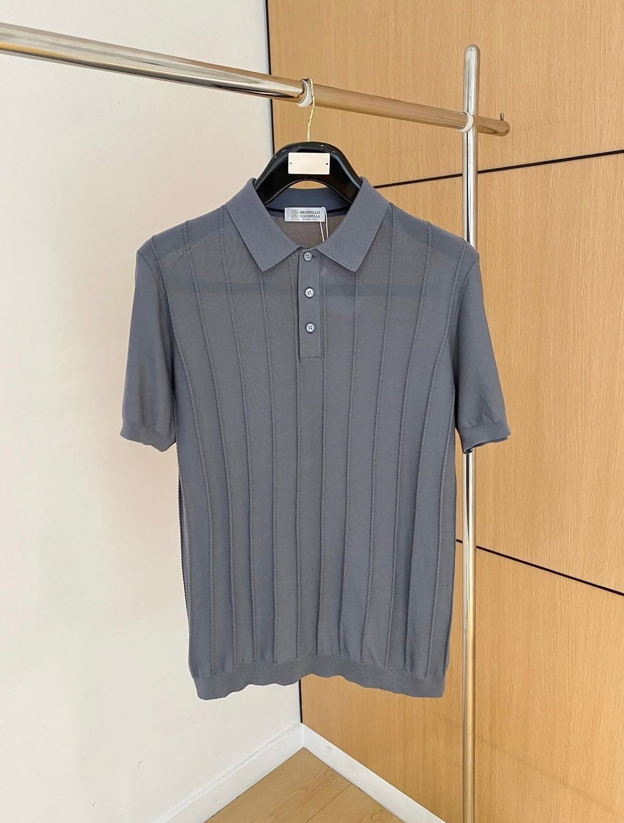 Brunello Cucinelli Knitted Polo Shirt