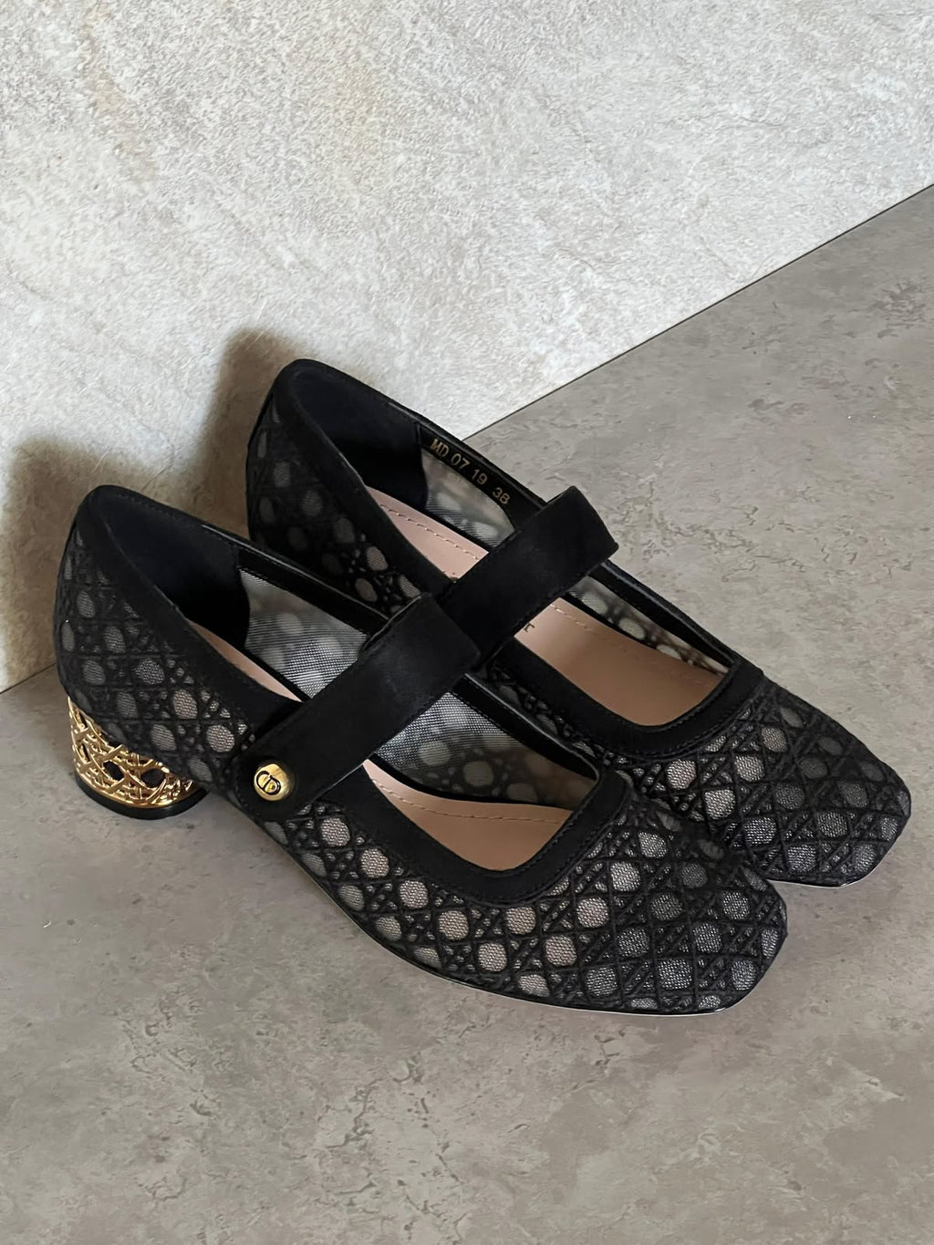 Dior Low heel mesh fabric ballerinas