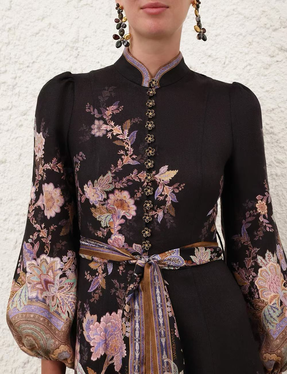 ZIMMERMANN floral-print button-up Midi Dress