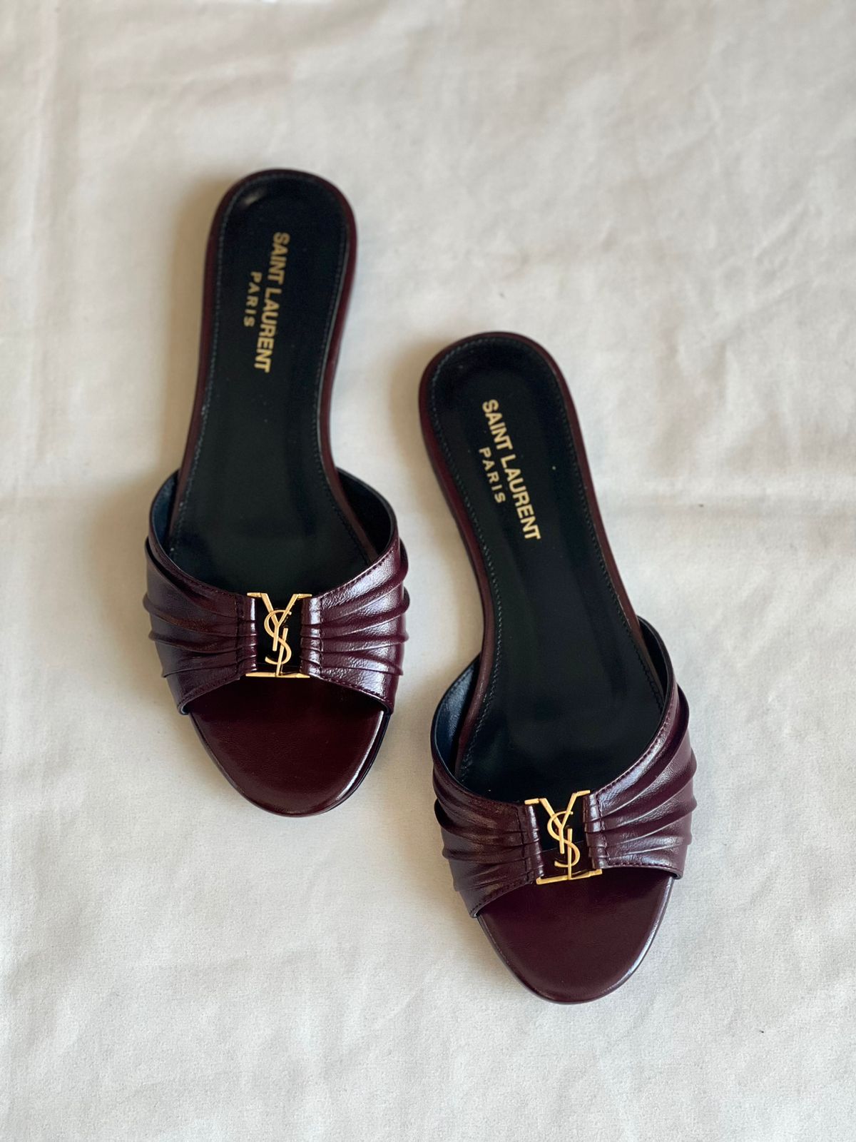 Saint Laurent Babylone slide sandals