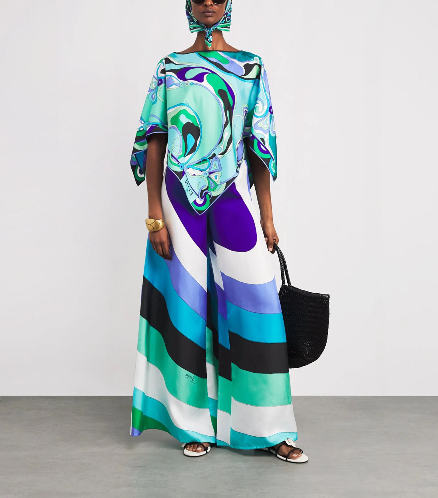 PUCCI Orchidee-print Blouse | Green