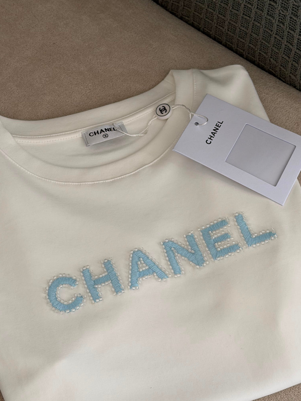 Chanel Paris Text Logo T-Shirt