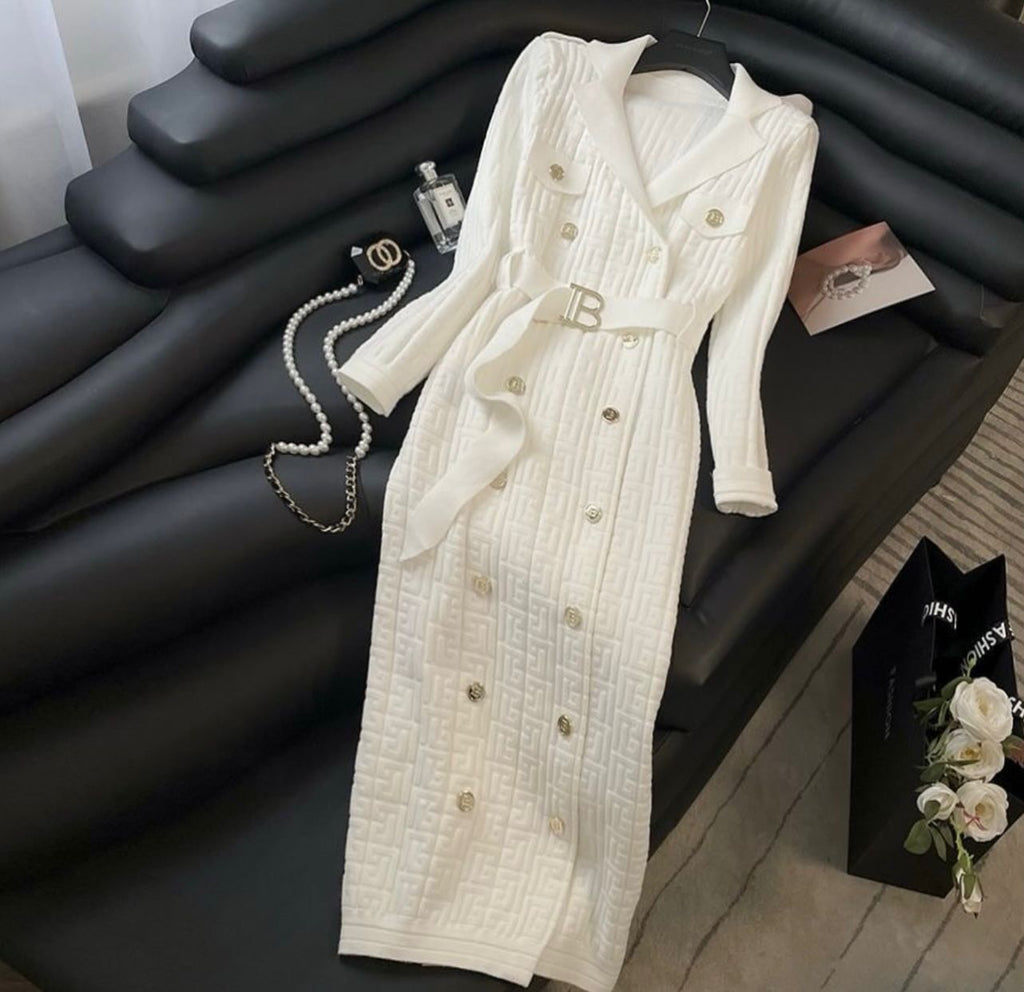 Balmain button-embellished Tweed Mini Dress