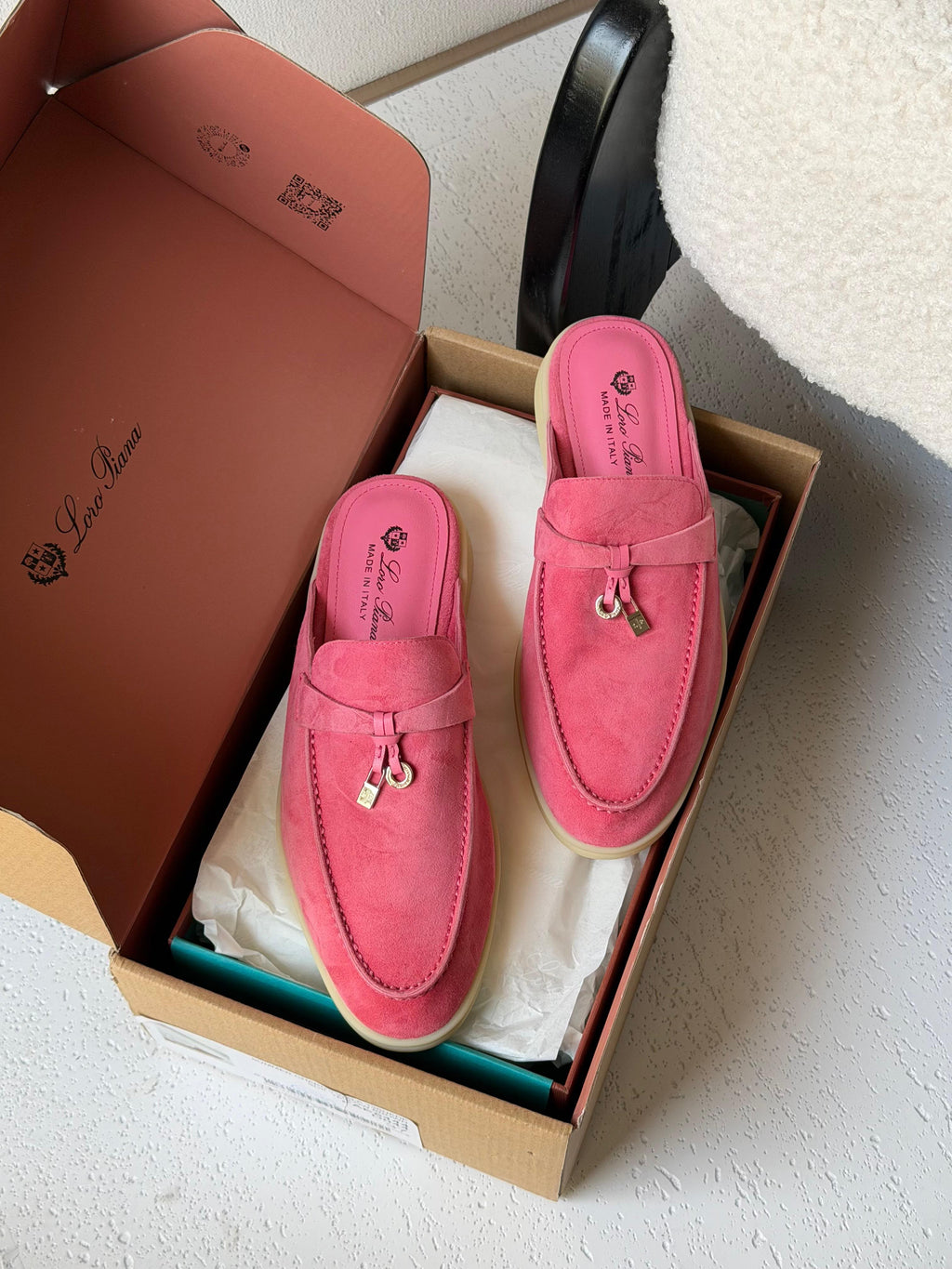 Loro Piana Babouche Charms Flat.