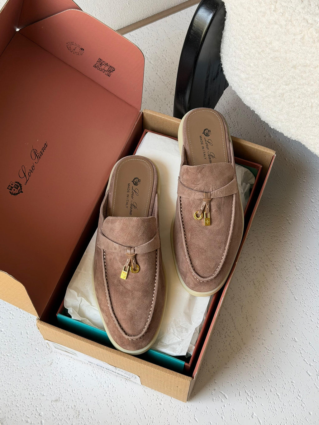 Loro Piana Babouche Charms Flat.