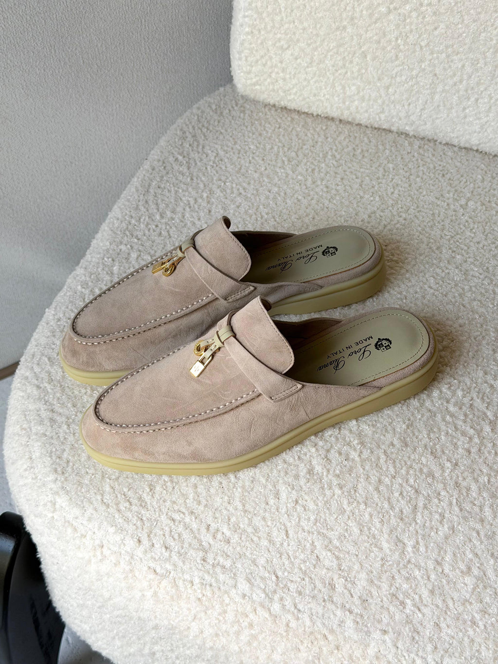 Loro Piana Babouche Charms Flat.