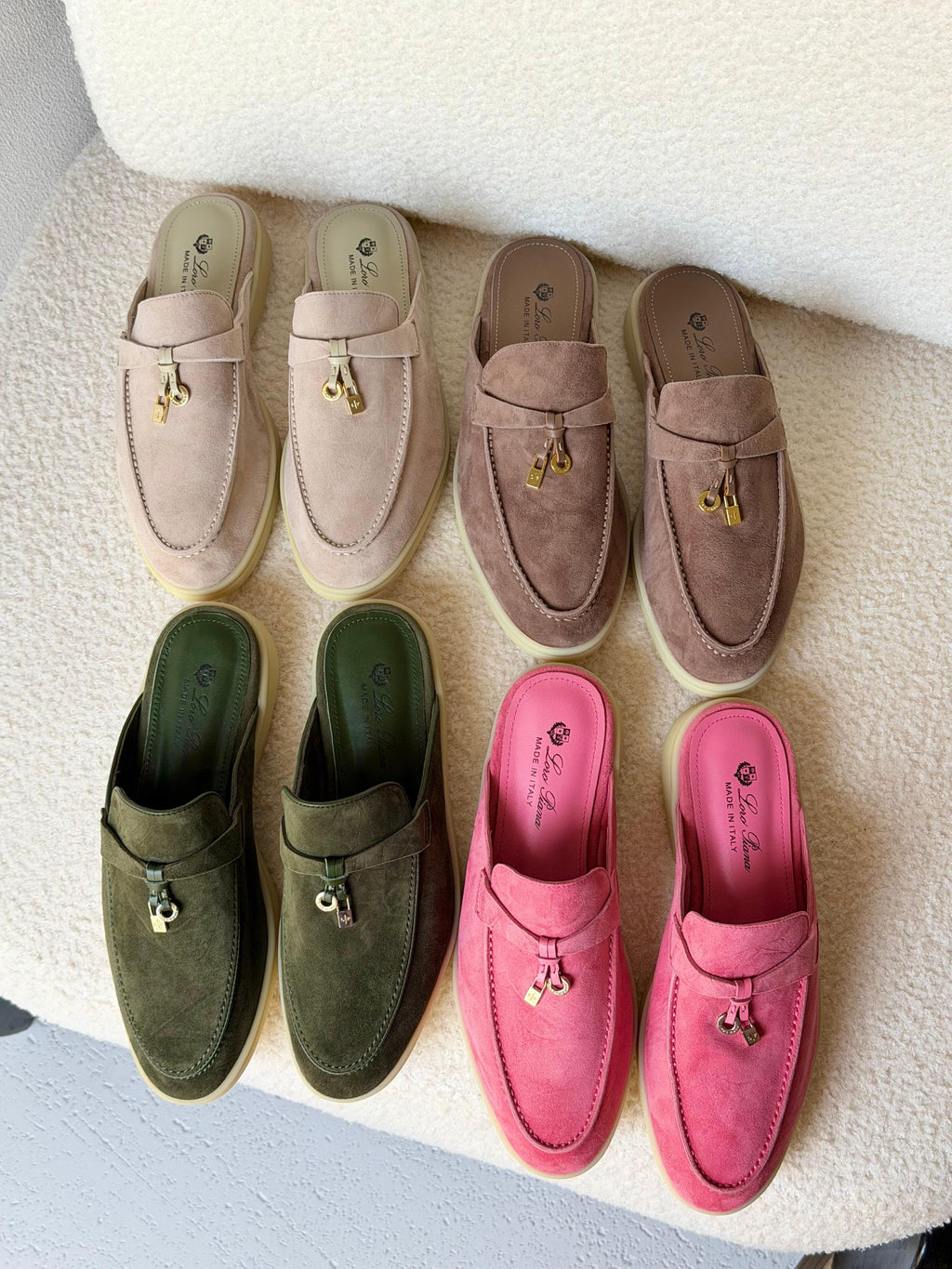 Loro Piana Babouche Charms Flat.