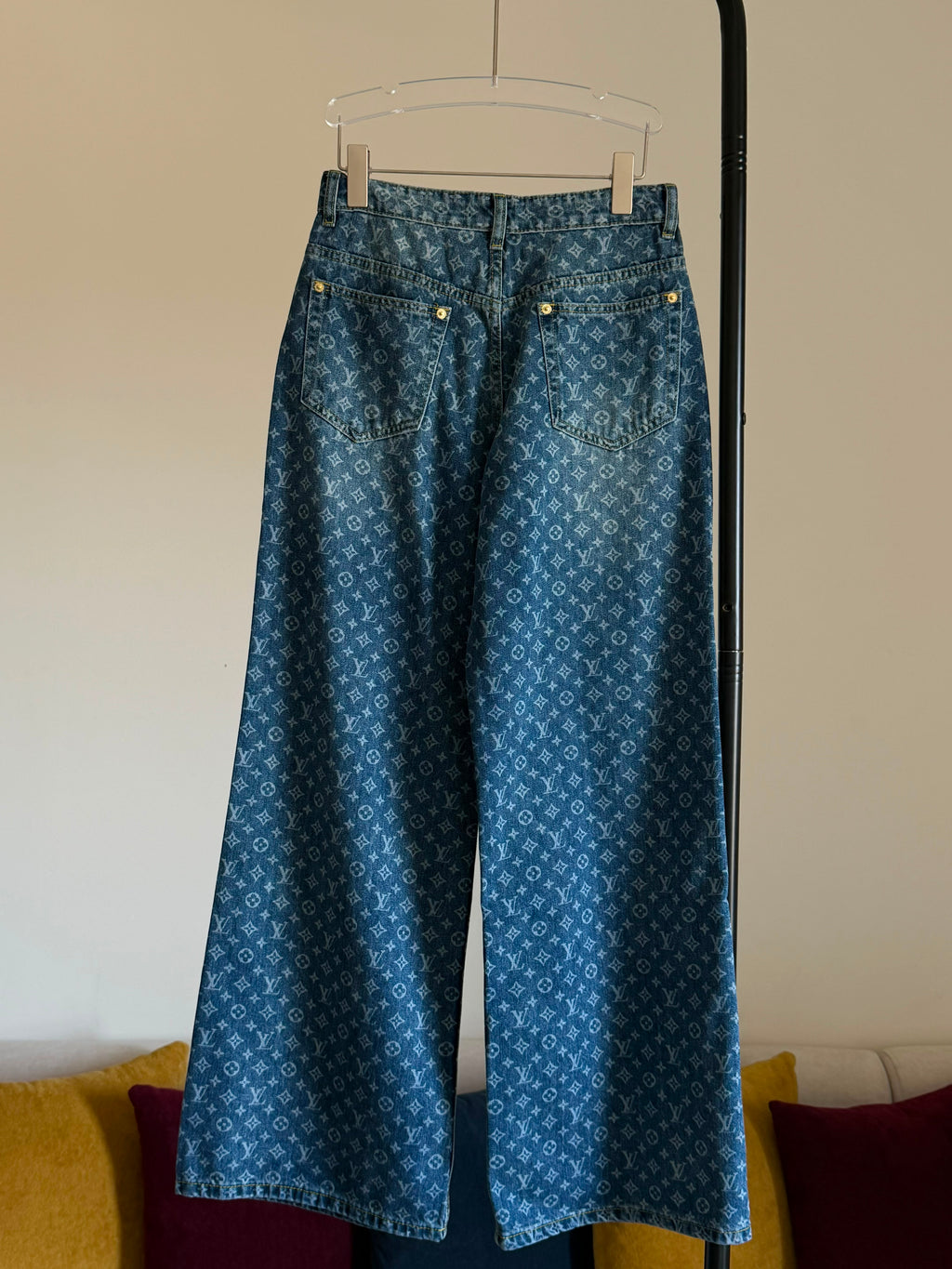 Louis Vuitton Monogram Flared Jeans