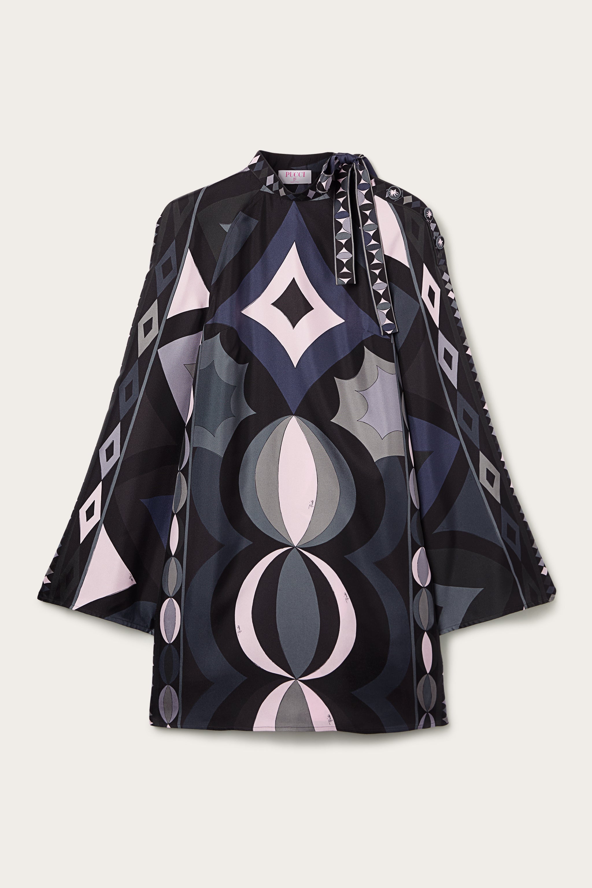 Pucci Printed Mini Dress in Silk Satin